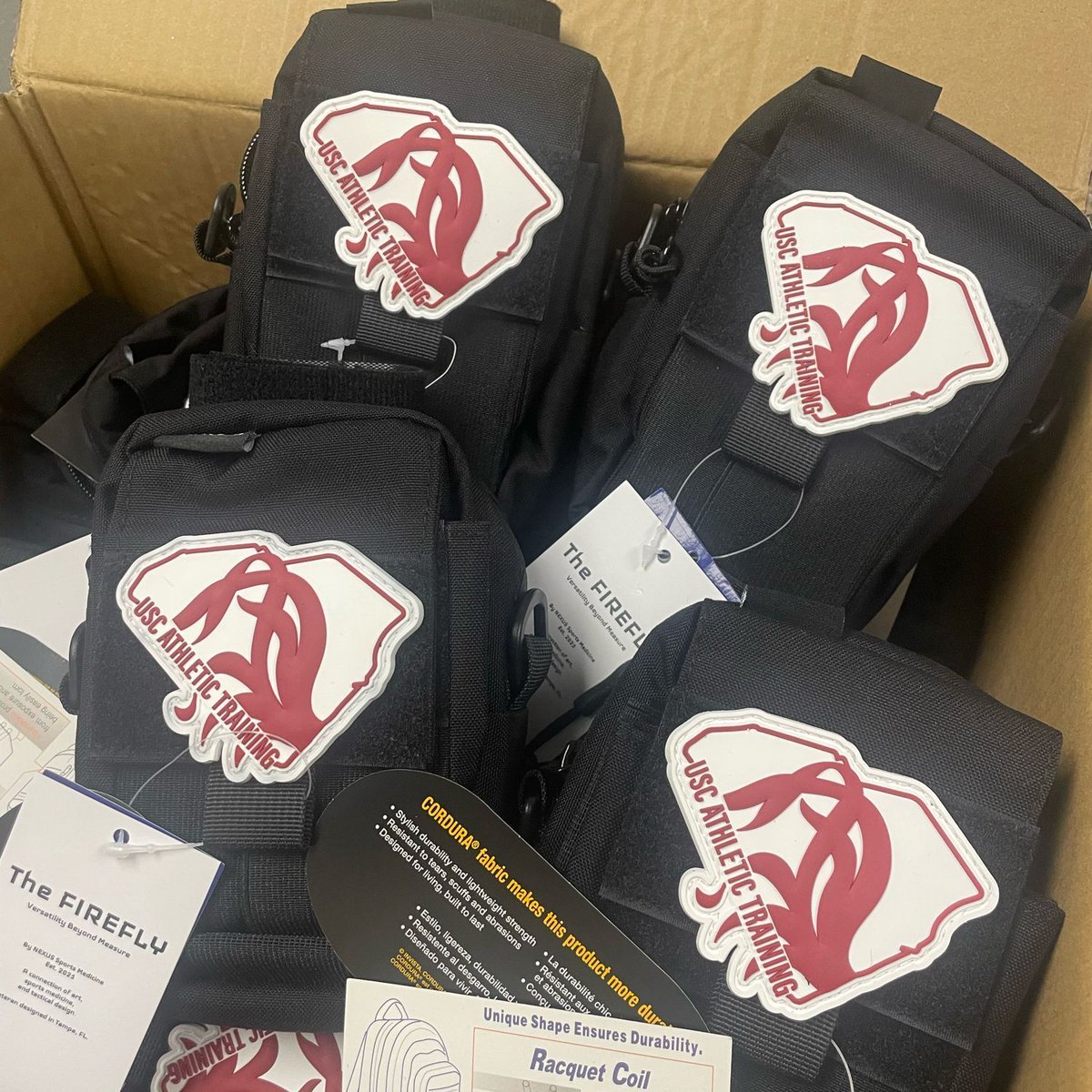 Stocked up and ready to go! The 1st year #GamecockAT students received their medical kits today as we went over medical supplies and basics of wrapping &amp; taping. Thank you to @NSportsMed for the continued partnership!