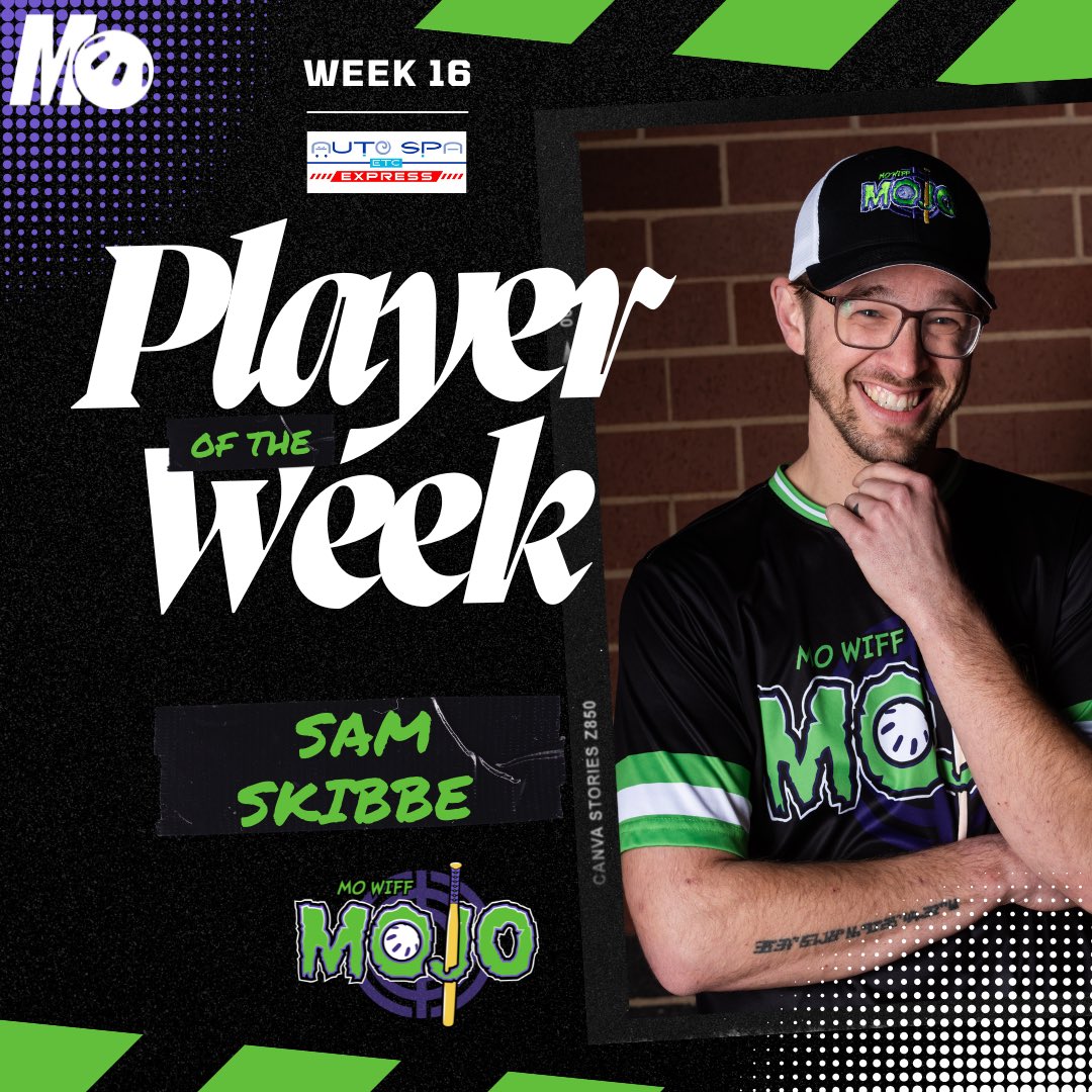 MO_Wiff's tweet photo. 🚨POTW🚨
Your Week 16 Player of the Week presented by @AutoSpaEtc 
@sskibbe 

In a battle for 1st place Sam took control in week 16. Notching wins in both games on the mound (perfect game in the first game).
Sam also had 3 Home Runs at the plate durning the 2 game series. https://t.co/CZOWNEzE0u