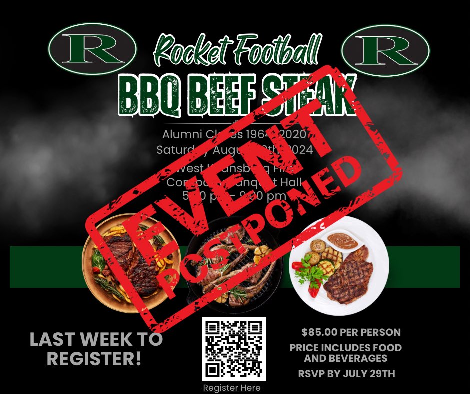 Due to lack of availability we will look to reschedule this event at a more convenient time.  Please fill out the alumni survey to keep posted about upcoming events, team gear, and ways to support the Program.  Go Rockets!