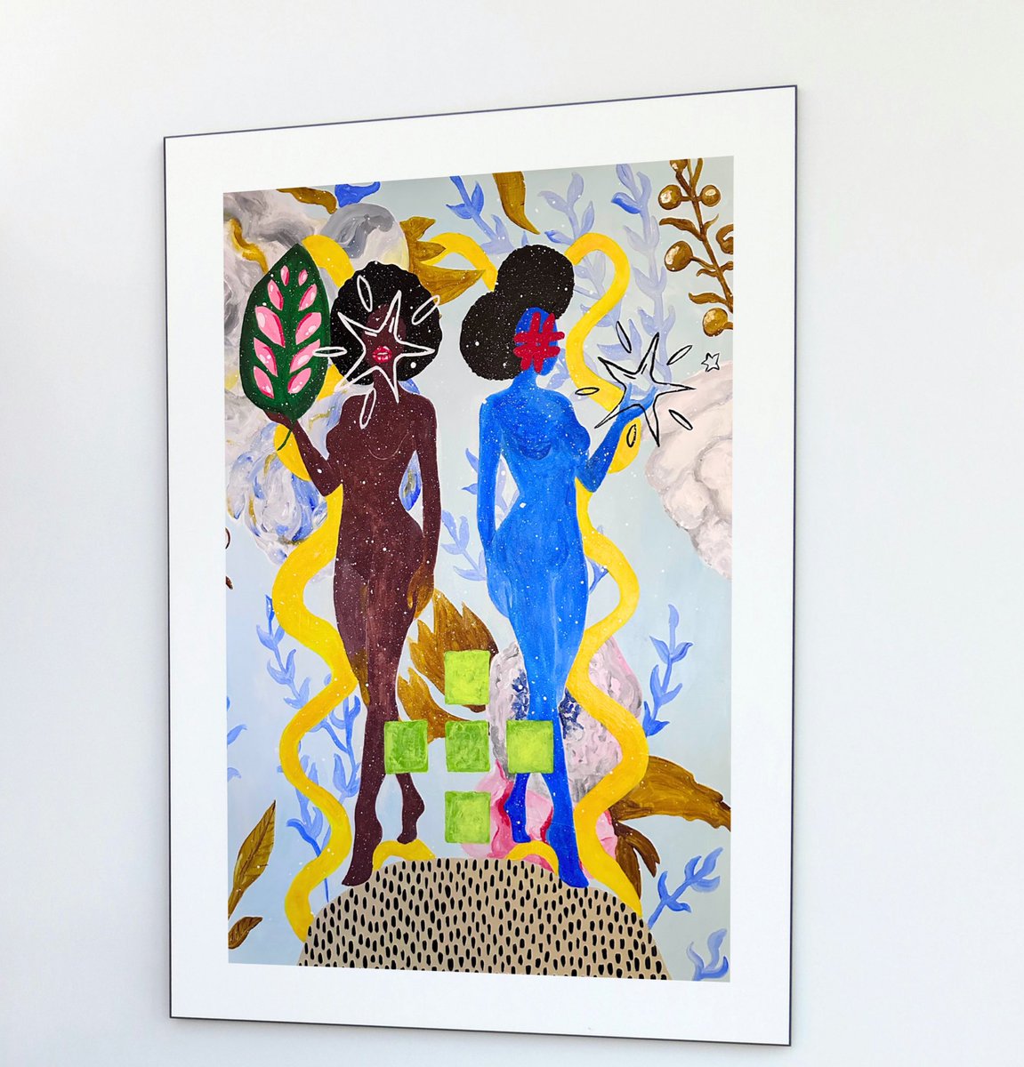 RStewartJewelry's tweet photo. Lena &amp; The Geomorphologist 🪻💫
Acrylic on canvas 
30x40
Prints and originals available. 
https://t.co/52P32StUch 

Based on the movie Annihilation (2018)

#art #annihilationmovie #blackart #artist #scifi #sciencefiction #modernart #contemporaryart #interiordesign https://t.co/NEhDhS8KpS