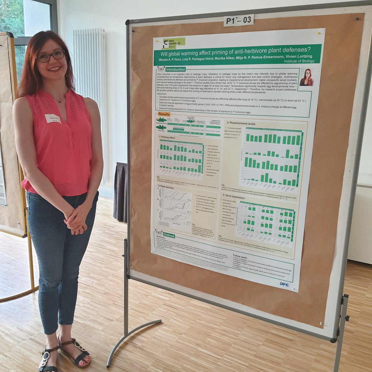 LP89p7's tweet photo. Awesome poster and findings on egg-induce priming of plant anti-herbivore defences in Brassicaceae in the context of climate change, by @MaryseHuve SIP2024. Congrats! https://t.co/2CPtrMoRVj