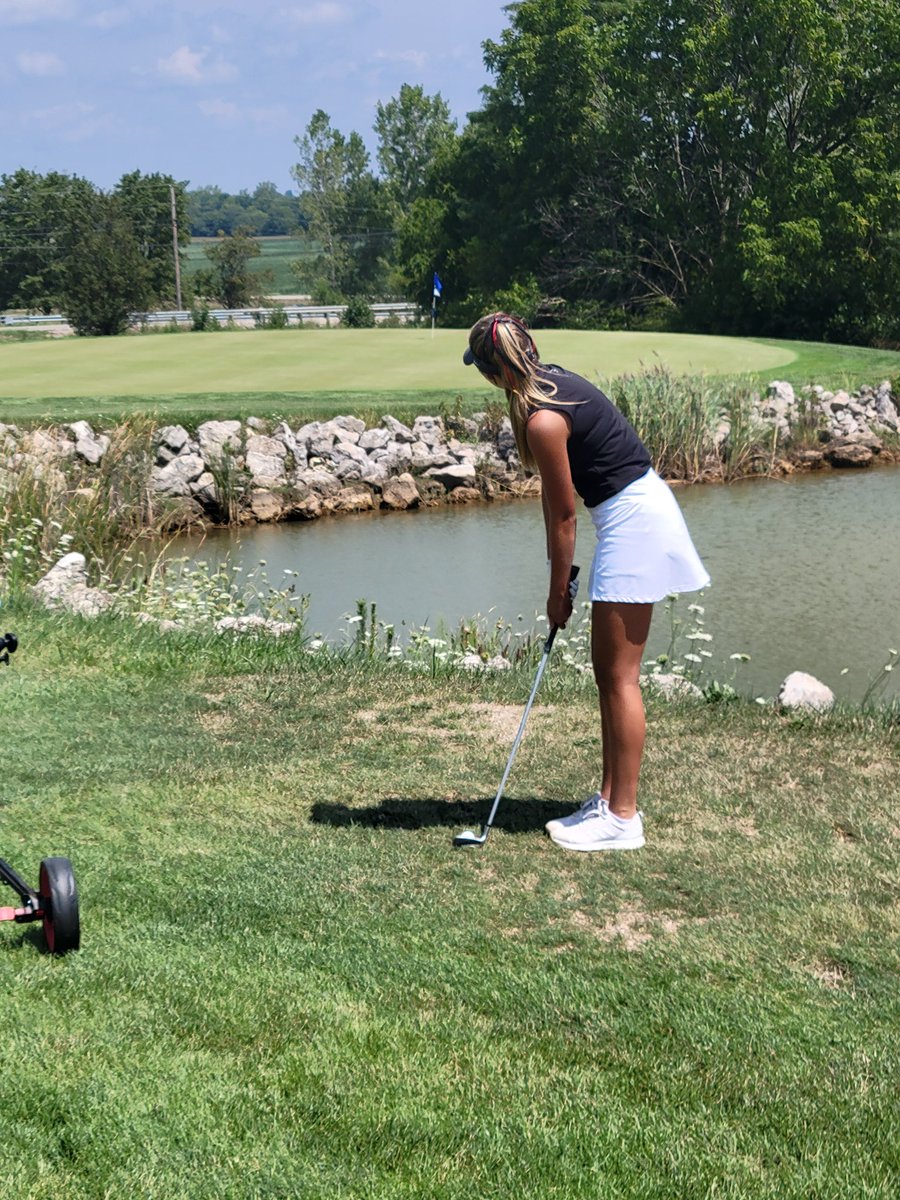 CirclevilleGolf's tweet photo. Big 1st Place🏆 finish today for the Girls in the MSL Tournament #1 at Crown Hill to start league play! We were led by tournament medalist🥇 Isabelle with a career-best 78, followed by Ava with 111, Maddux 114 (with a first ever birdie!l, &amp; Lis 119! ⛳️🏌‍♀️🐯💪 https://t.co/MwLZiPqsdu