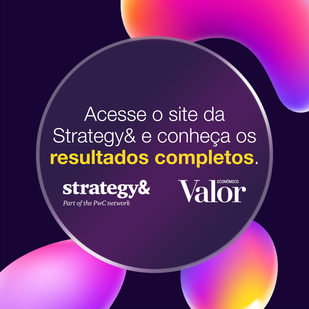 Os resultados da 10ª edição do Prêmio Valor Inovação já estão disponíveis! Acesse o site da Stratetgy&amp; e confira o ranking geral das empresas com melhores práticas de inovação no país, além das líderes nos recortes setoriais: pwc.to/4fvOeZ7.