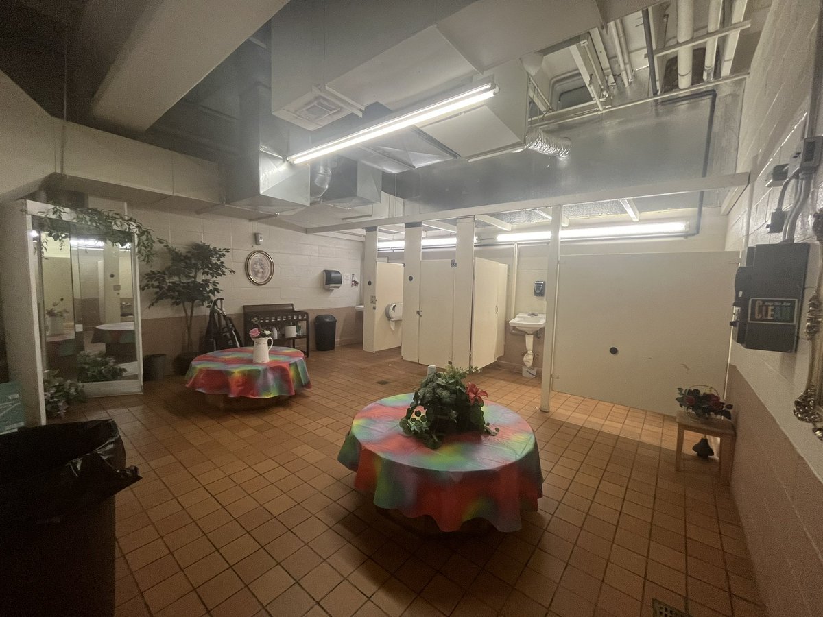 swampwitchanya's tweet photo. insane bathroom reveal at the antique mall today https://t.co/JIq3jZnWZO