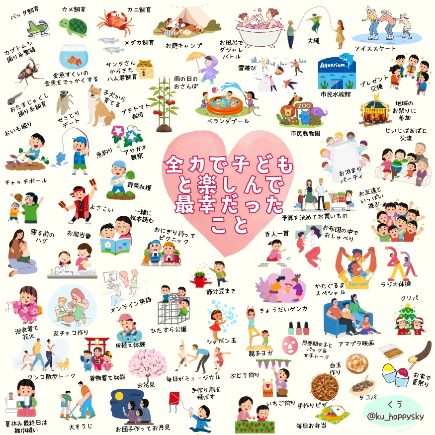 ku_happysky's tweet photo. こういうの楽しんでたら地球の宝みたいな人間が育った（と思ってる） https://t.co/jjj6KELLzd