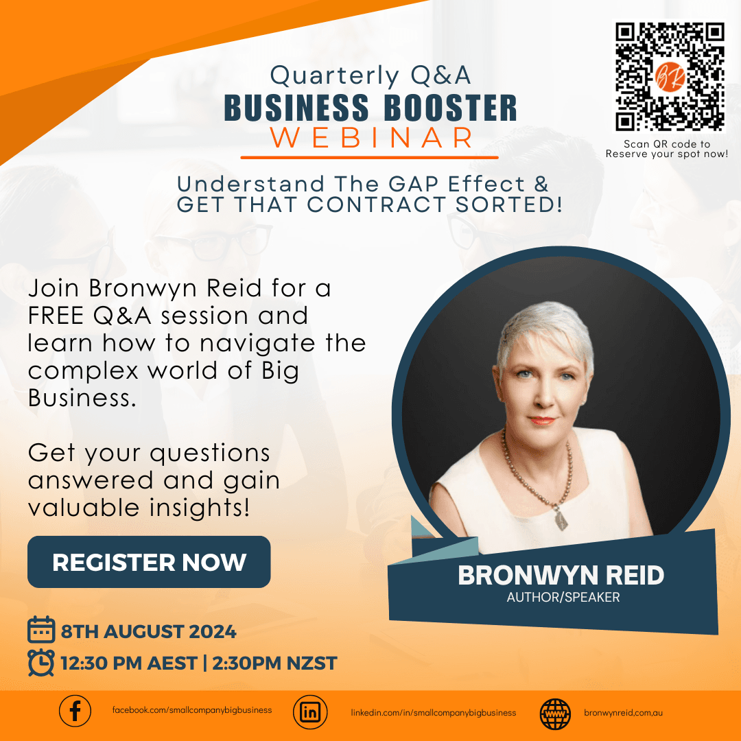 bronwyn_reid's tweet photo. 1 Day Left!  Tomorrow is the big day! Register now for my  FREE webinar.

Join the "Small Company, Big Business" FREE hangout with me tomorrow, 8th August 2024 at 12:30 PM AEST | 2:30 PM NZST. https://t.co/JCpr285cdQ  

#Smallbusiness #Business #BusinessSession #Growth #Success https://t.co/H9hPAeXwet