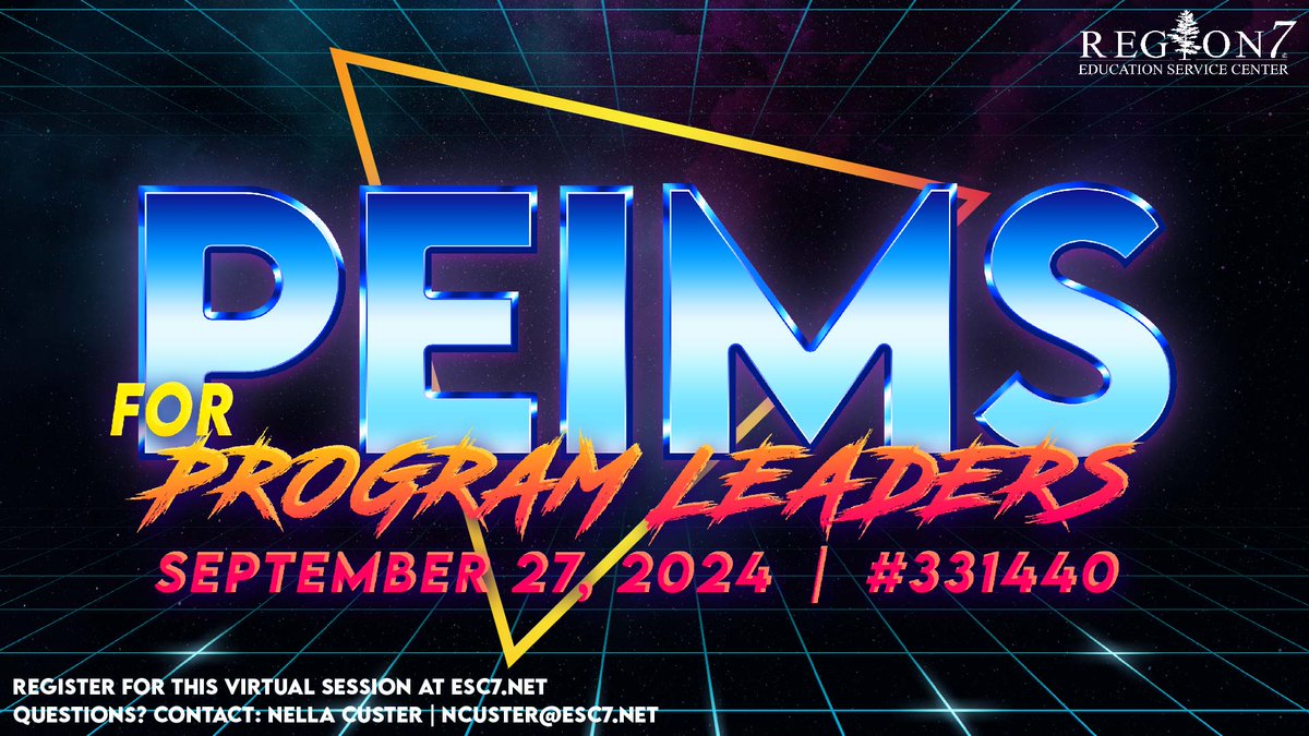 Region7ESC's tweet image. 📊 PEIMS coding is crucial for your LEA&apos;s funding! Join our workshop to master PEIMS reporting and data management, covering CTE, At-Risk, Emergent Bilinguals, Immigrant, McKinney-Vento, Migrant, &amp;amp; Title I. Registration ▶️ bit.ly/43ENhb1  #PEIMS  #ProgramLeaders
