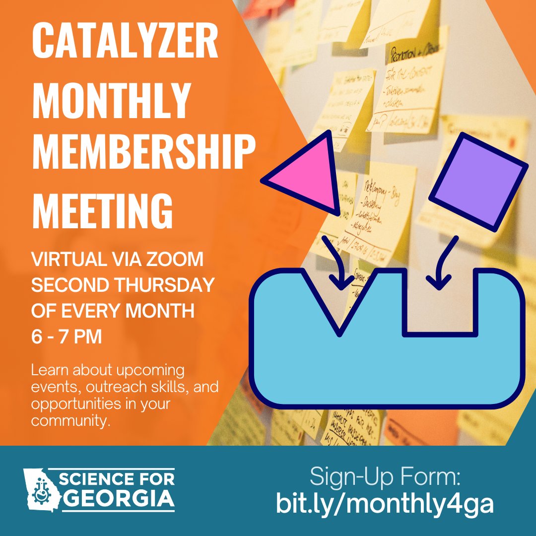 Second Thursday seemed to sneak up on us this month! August 8th, join us for our monthly virtual gathering where we share opportunities and opinions related to our efforts. Sign up at the link: bit.ly/monthly4ga
🗒️
 #Networking #ProfessionalDevelopment