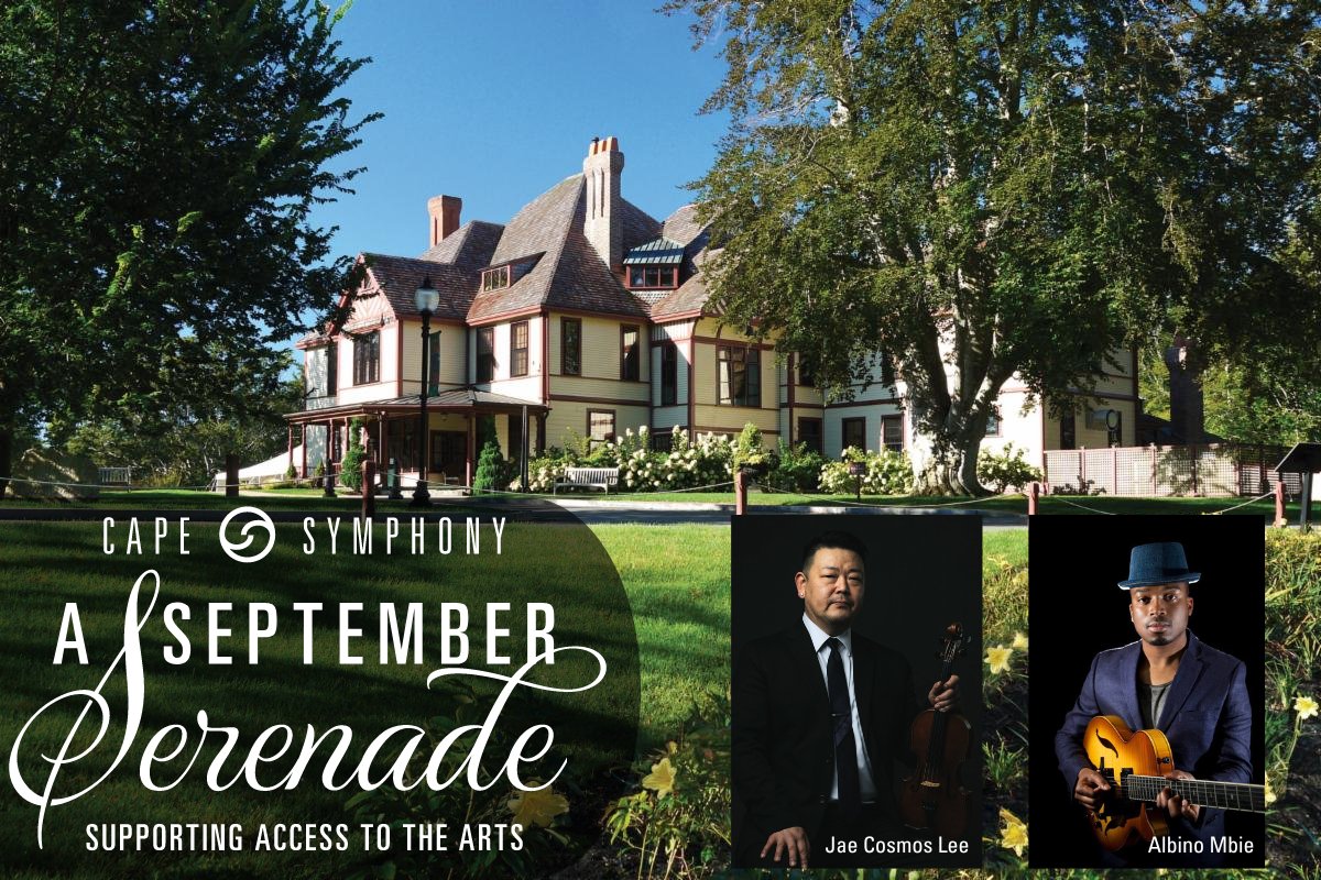 CapeSymphony's tweet photo. September 12 brings A September Serenade: Supporting Access to the Arts at Highfield Hall and Gardens in Falmouth. We’ll have an open bar, delicious appetizers, and a silent auction supporting access to the arts. https://t.co/Z4ZDWIih2w #capesymphony #artsmatter https://t.co/BocAXBz0kE