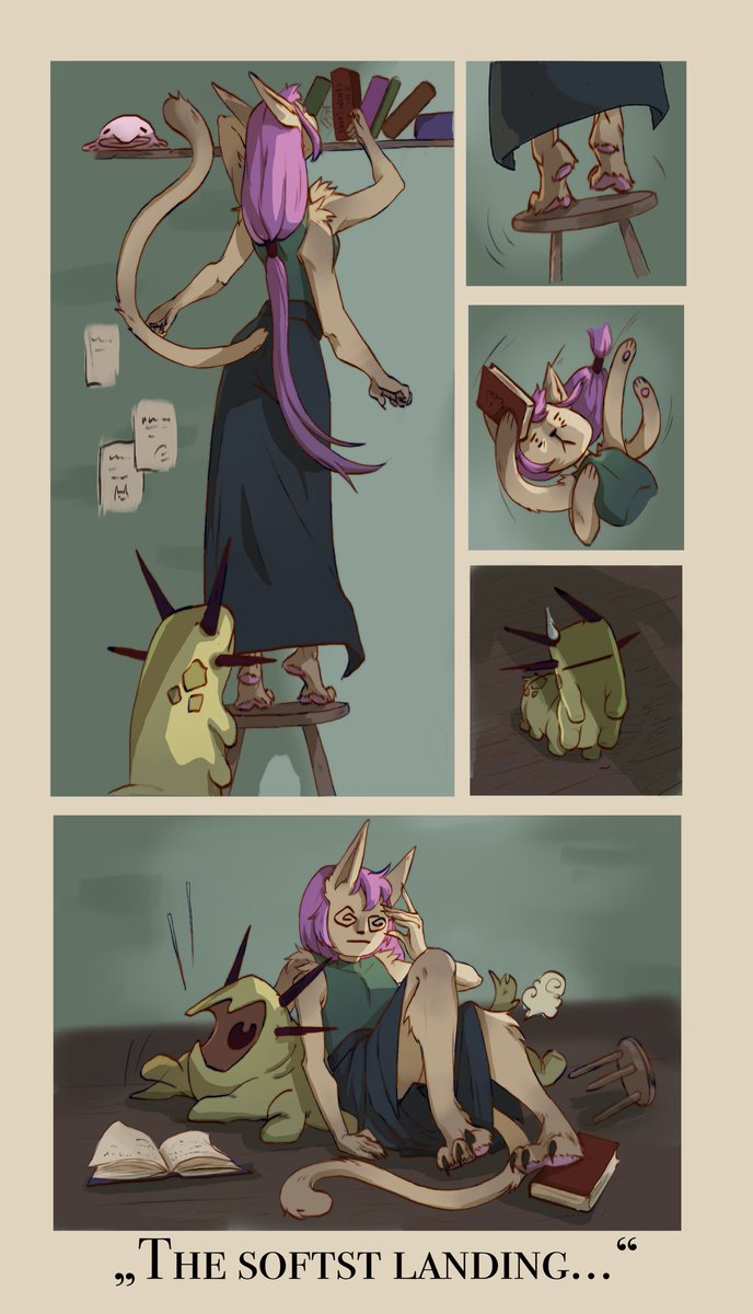Maomauda's tweet image. Chroma Corps Assignment 20:
Soft Landing
please ignore the typo lol
"Goliath is not a Chonkerpillar but rather a Caterpillow"