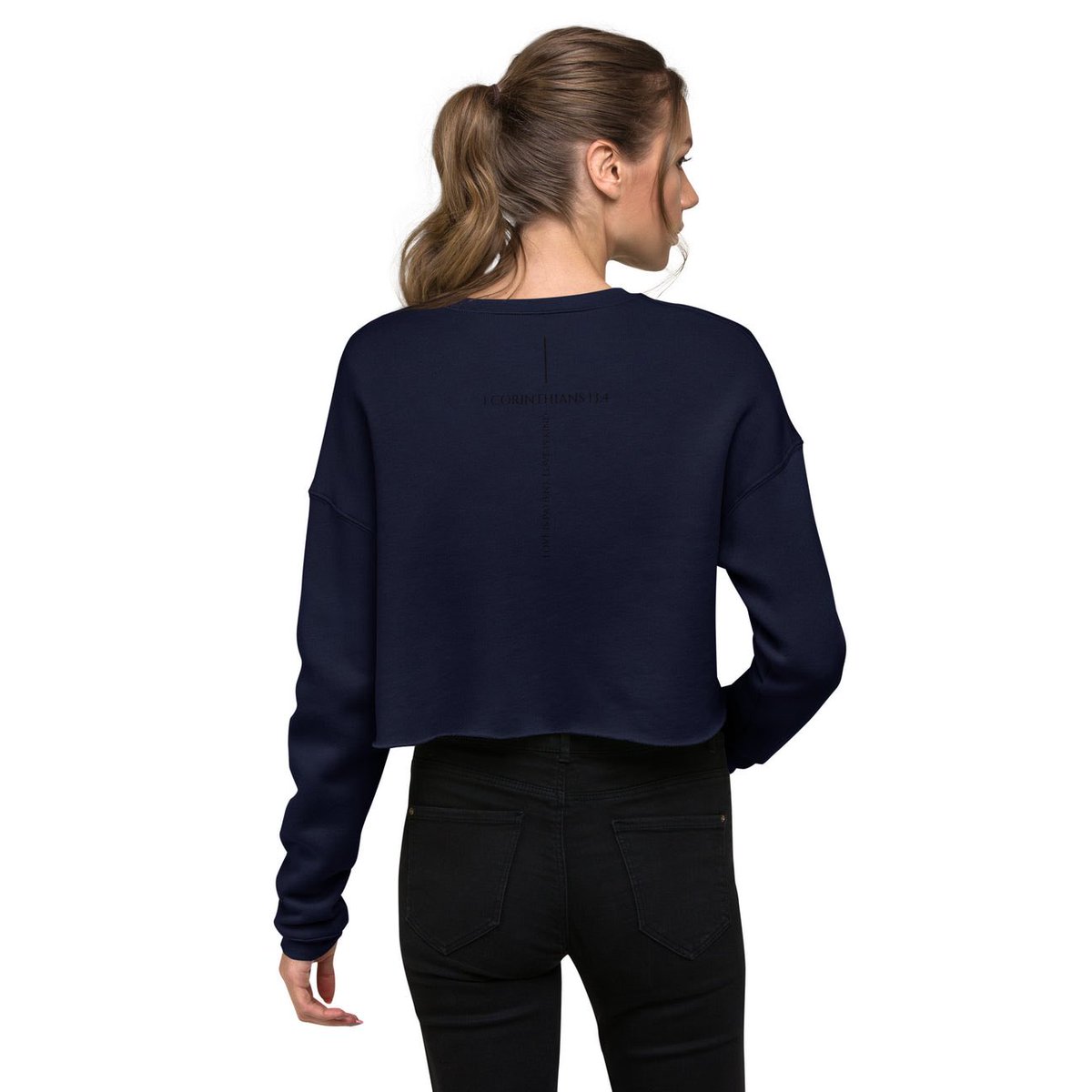 TheCrossCultur3's tweet photo. Imagine a world full of love, reflecting it’s many traits… Well, this fleece crop sweatshirt is here to provide the point. This design was inspired by 1Corinthians 13:4, especially made to remind the world of what “love” really looks like. 
https://t.co/F9mLJIX0eU 

#GodIsLove https://t.co/oS4xaozGVY