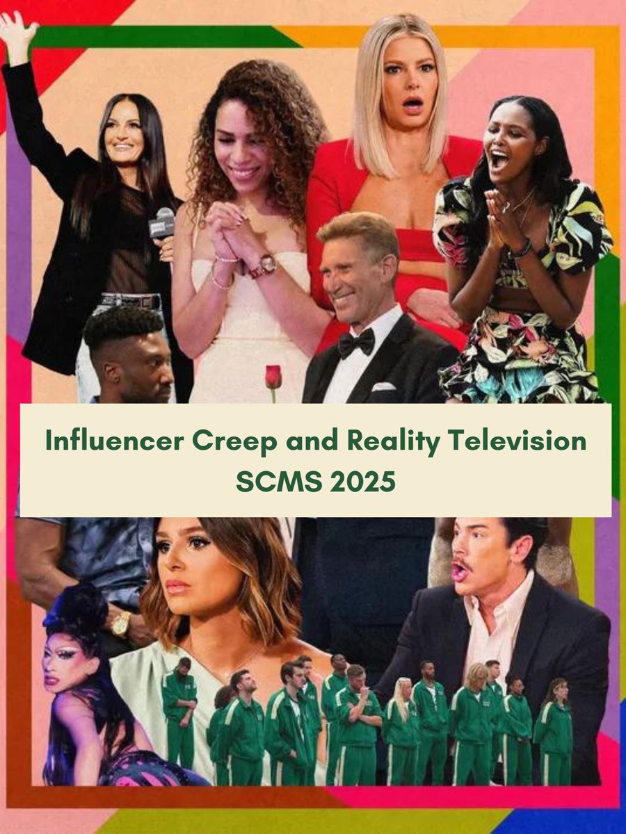 🚨 Call for Submissions! 🚨 Are you interested in reality TV and influencers? 📺🤳Plz think about submitting your abstract to our #SCMS2025 panel! <a href="/zaritaylor_/">Zari Taylor</a> and I are looking for fresh insights and critical perspectives. 🧠🧐More info and link to submit below!👇🏻👇🏻👇🏻👇🏻