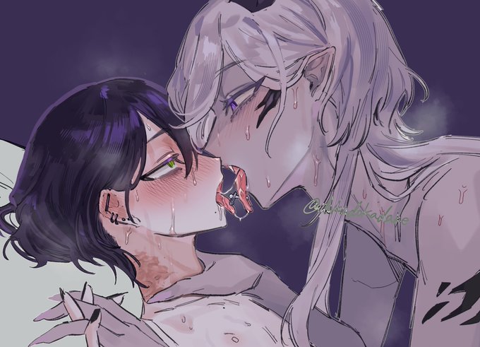 舌ピが引っかかってるのえっちだよねという落書き 