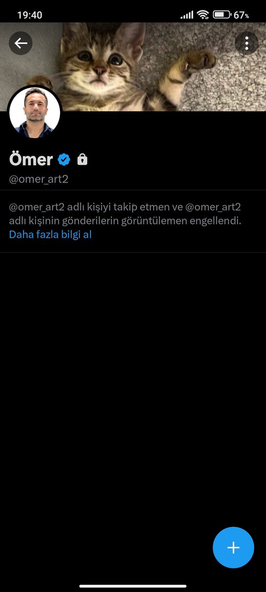 aeclskn's tweet photo. @_Analizci_ @albarakacomtr 1 takipçim var beni bile engellemiş ruh hastası https://t.co/kb55eCdJ6T