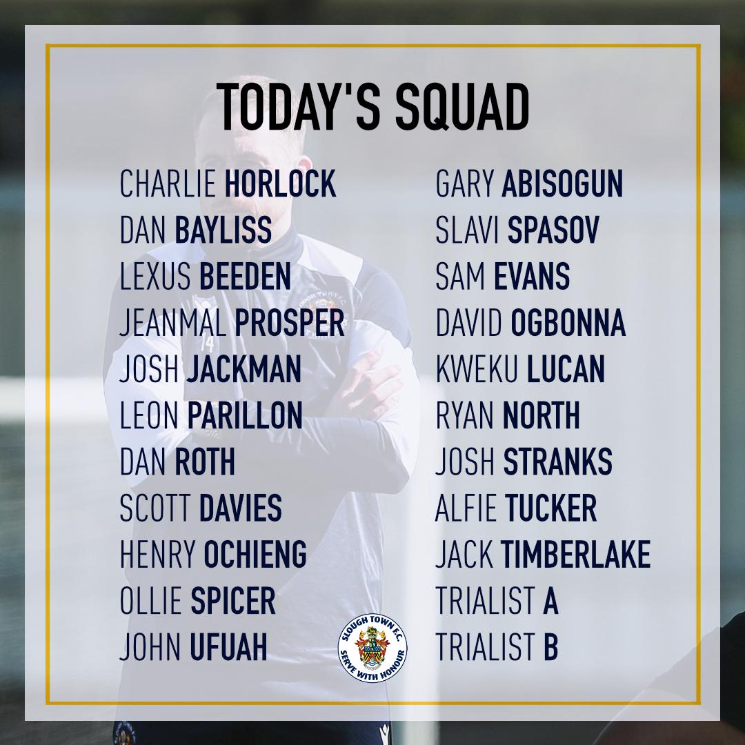 Our final squad of pre-season to take on <a href="/academyltfc/">Luton Town FC Academy</a>. ✅

#OneSlough