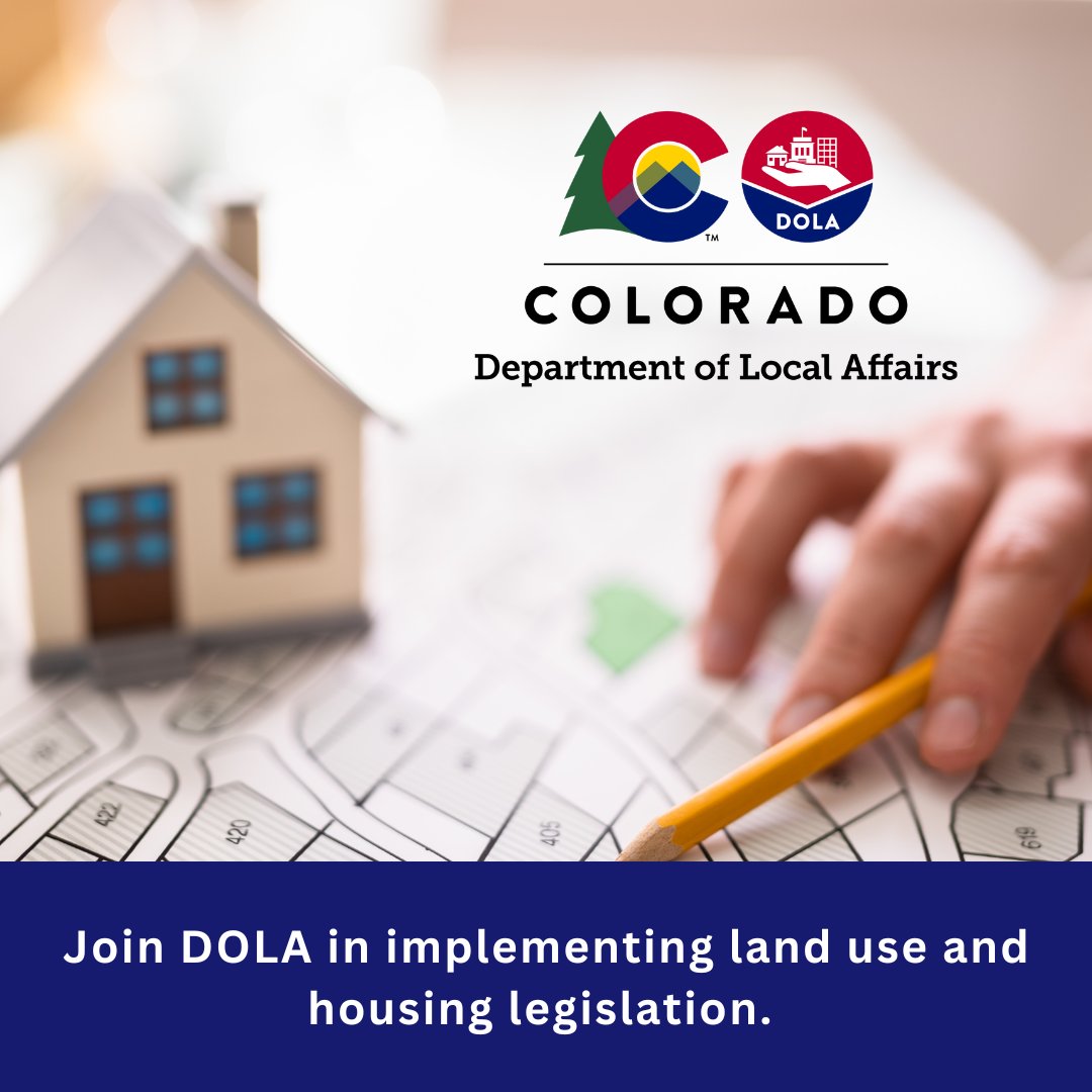 COLocalAffairs's tweet image. DOLA seeks consultants for land use &amp;amp; housing legislation implementation! The RFP covers Planning for Housing, Compliance &amp;amp; Review, Strategic Growth, &amp;amp; Natural Lands Reports, likely starting Sept-Dec 2026. Learn more: cdola.colorado.gov/2024-land-use-… #landuse #communitydevelopment