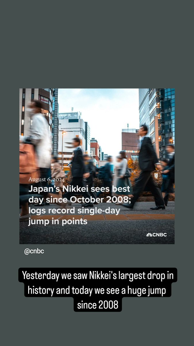 leonchengly's tweet photo. Yesterday we saw Nikkei's largest drop in history and today we see a huge jump since 2008. 

How many people panic sold yesterday and how many people FOMO today? 

That's why DCA is so important in investing! 

#Nikkei #FinancialPlanning https://t.co/QMStSTmxqM
