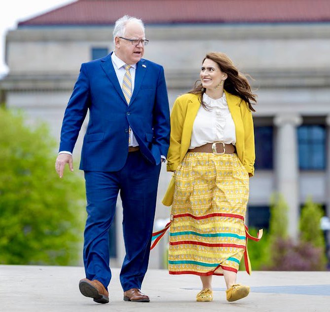 LakotaMan1's tweet image. So, if Harris and Walz win, Minnesota Lt. Governor Peggy Flanagan (White Earth Ojibwe) becomes the first Native American woman governor in U.S. history.