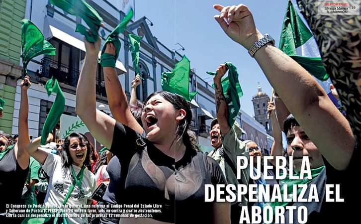 📌#Reportaje | Puebla despenaliza el aborto
Por: Silvana Mortera ✍🏽

El Congreso de Puebla aprobó, en lo general, una reforma al Código Penal del Estado Libre y Soberano de Puebla (CPELSP), con 29 votos a favor, seis en contra y cuatro abstenciones, con la cual se despenaliza el