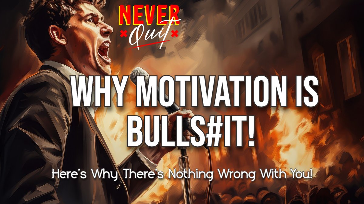 TheDovBaron's tweet photo. 🧵 Why Motivation is BullShit!
🎬 Thread Start: Motivation Myths Debunked! 🚫💪
"Motivation is often seen as the key to success, but what if it's not the whole story? Let's dive into why traditional views on motivation might just be...bullshit! 🧵👇 #MotivationMyth" https://t.co/ADZBbOkBzs
