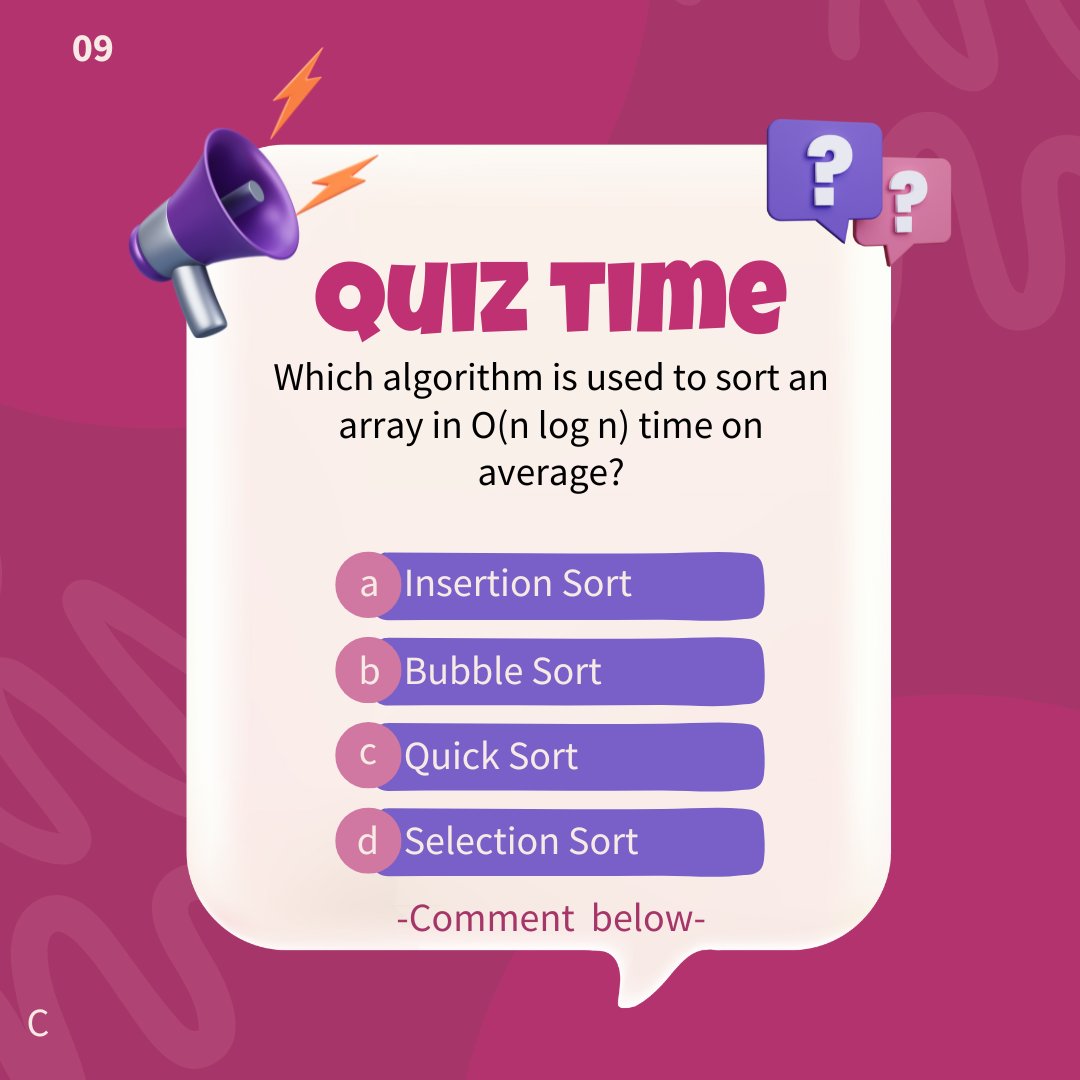 data_structure_'s tweet image. Install DSA App for more quiz question and answers
Start learning DSA today
App link given in the bio or visit Google Play Store.
#programmings #programmingmemes #code #engineeringmeme #codingmeme #codinglife #codingpics #datastructure #Algorithms #quiz #Job #Interview