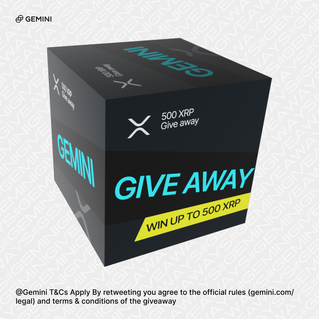 It's been nearly 1 year since we've listed XRP! To celebrate, we’re giving away 500 $XRP to one lucky Gemini user! Welcome back to GeminiGiveaways 🤘🌊

MUST follow the rules to enter: bit.ly/500XRP