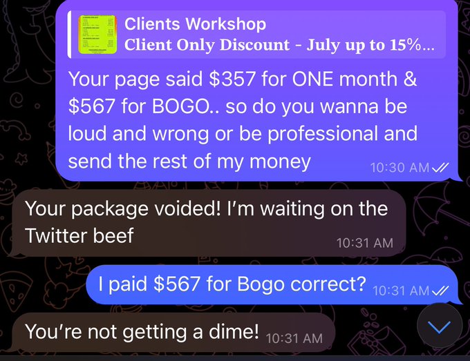 3 pic. 🚨I WANT TO WARN MY FELLOW CONTENT CREATORS ABOUT PURCHASING PROMO SERVICES FROM @Bigbooty_jd /
