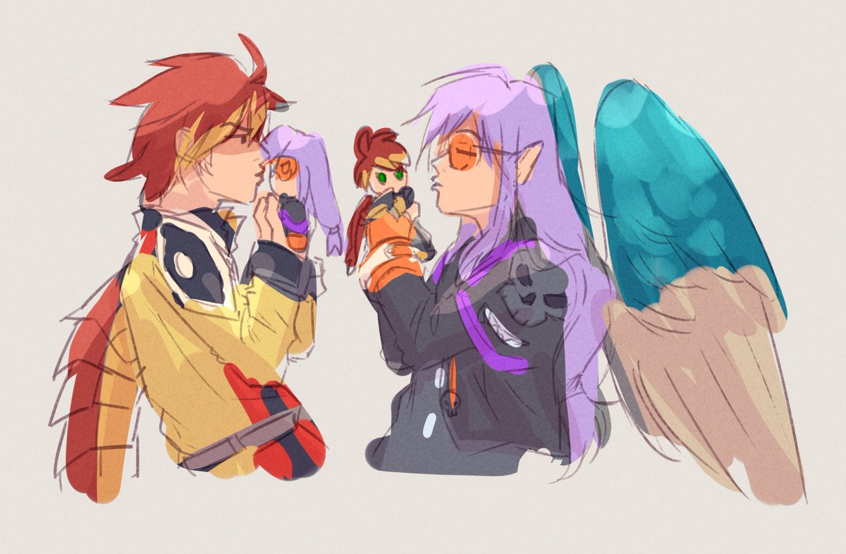 Proxentauri's tweet photo. @errantSquam u are INSUFFERABLE i s2g here's your ship art drawn by an aro person https://t.co/PqFH7cWTgb