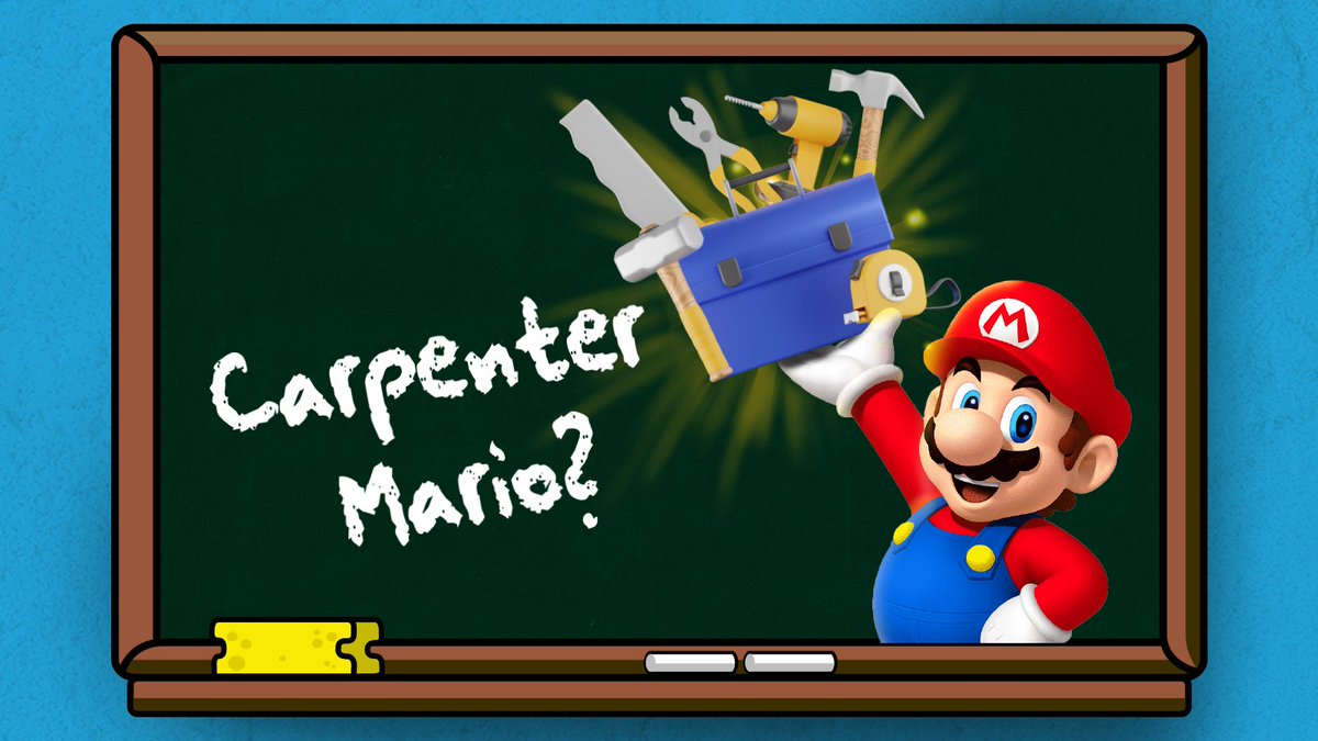 Believe it or not, Mario wasn't originally supposed to be a plumber. 🤔
 
If you're a classic player, you'll notice that when Mario first appeared in the 1981 game Donkey Kong, he was actually a carpenter! He switched professions in 1983 with Mario Bros. Does that count as a