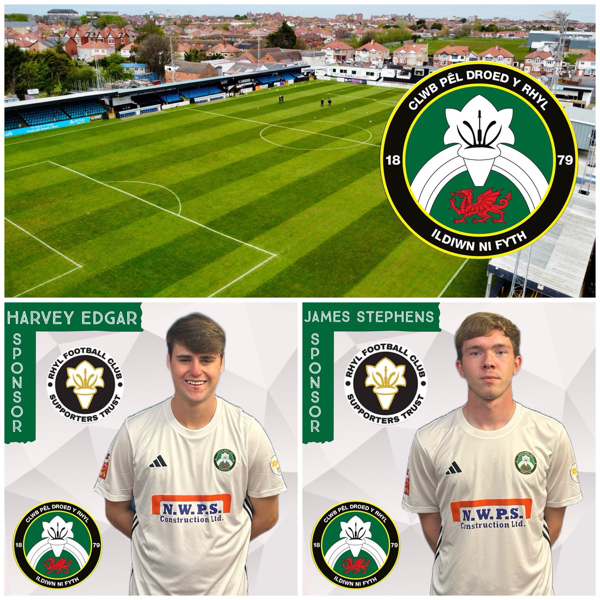 ⚫️ Thank You ⚪️

Huge thank you to <a href="/RhylFCST/">Rhyl FC Supporters Trust</a> for sponsoring lilywhites duo Harvey Edgar &amp; James Stephens for the 2024/25 season.

#thankyou #sunnyrhyl ☀️