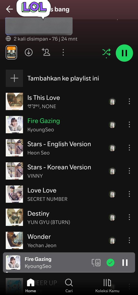 lamiachaerin's tweet photo. Ayo keluarkan semua OSTnya candu banget semua OSTnya This Is My Playlist
#KimSoHyun #김소현 #ChaeJongHyeop #채종협 #윤지온
#YoonJiOn #LeeWonJung #이원정 #KimDaSom #김다솜 #우영우 #이홍주 #WooYoungWoo #LeeHongJu
#isitconincidence
#SerendipitysEmbrace
#우연일까 #TVN #Viu #Viki https://t.co/Fbc9McHrgZ