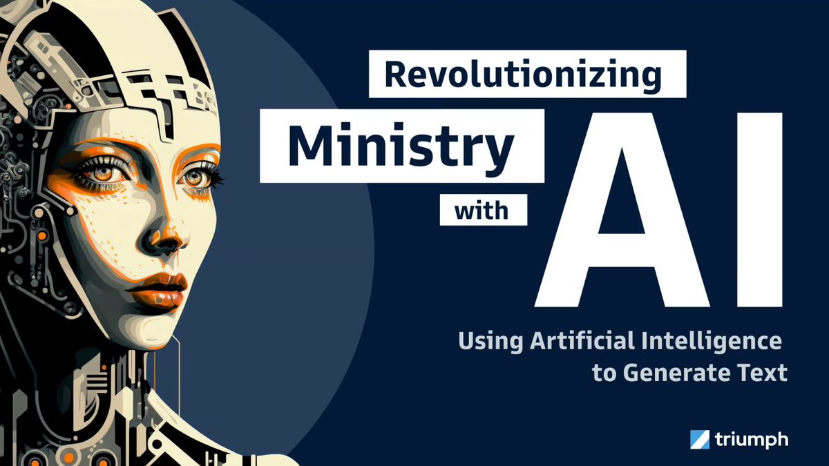 triumphmtech's tweet image. AI is revolutionizing ministry! Discover how it can help you draft sermons, create engaging posts, and connect with your congregation more deeply.
Tune in to learn more:triumph.tech/videos/ministr… #Ministry #AI #TriumphTech #DigitalMinistry