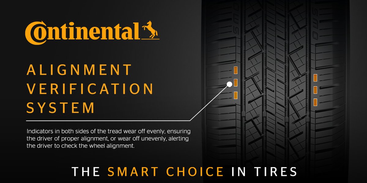 continentaltire's tweet photo. Misalignment can be subtle and wear your tires unevenly over time. Luckily, we've got you covered. #TireTuesday #TireTip 🧠

More on alignment: https://t.co/n04pvzSXPo https://t.co/Gf0808eAm6