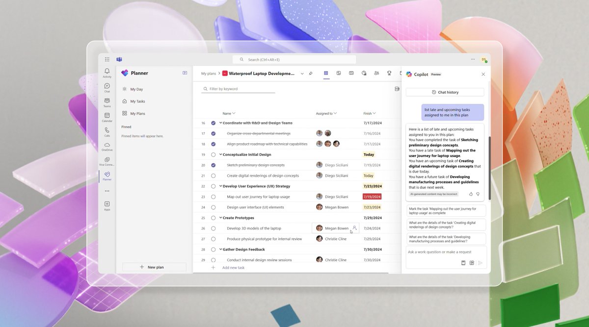 Try Copilot in Planner (preview) in the new Planner in Microsoft Teams today! With the power of generative AI, Copilot streamlines the planning, management, and execution of your work.

Learn more: msft.it/6014lipkE