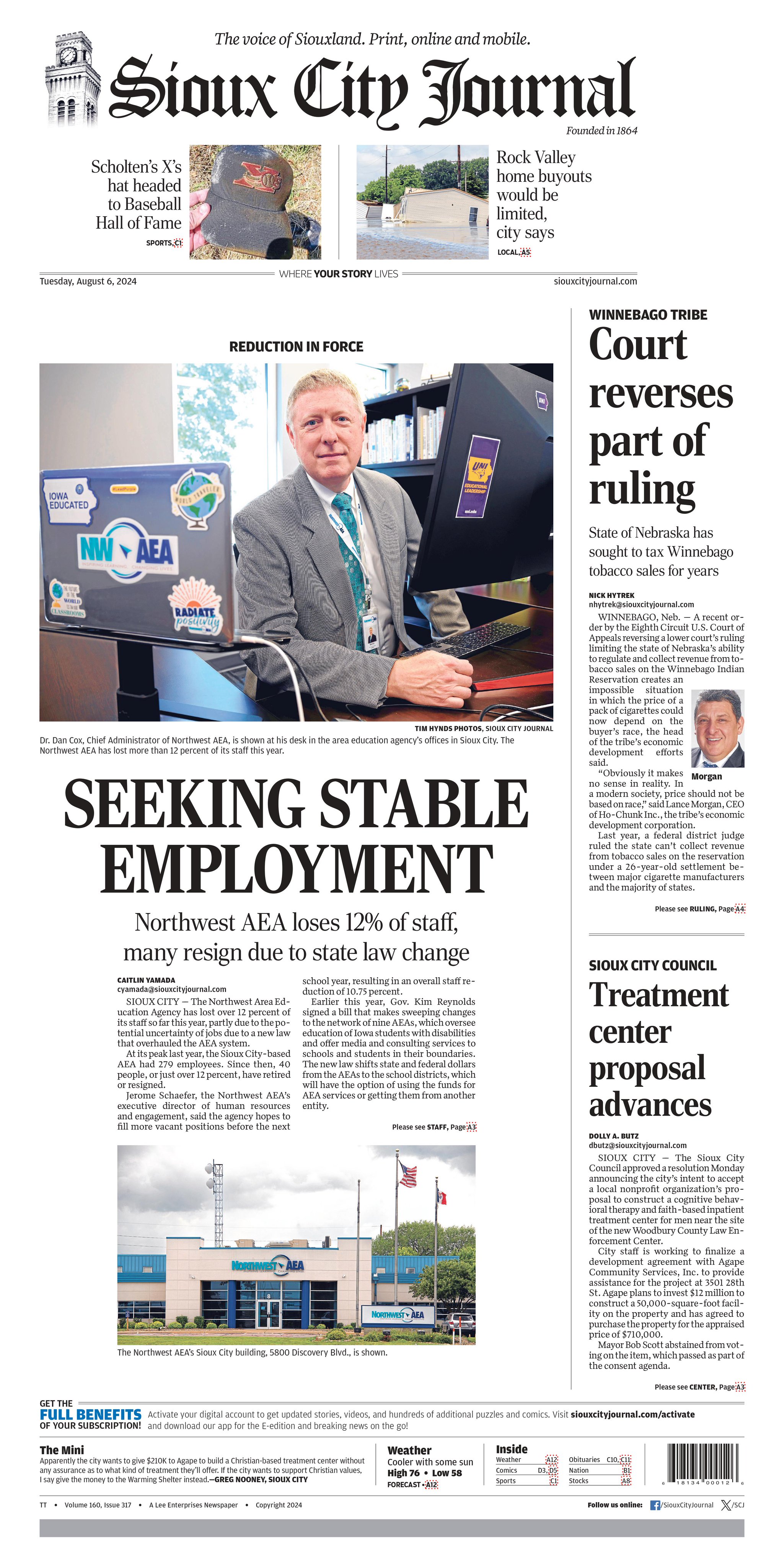 Sioux City Journal on X: &ldquo;From our Aug. 6 issue: Sioux City-based 