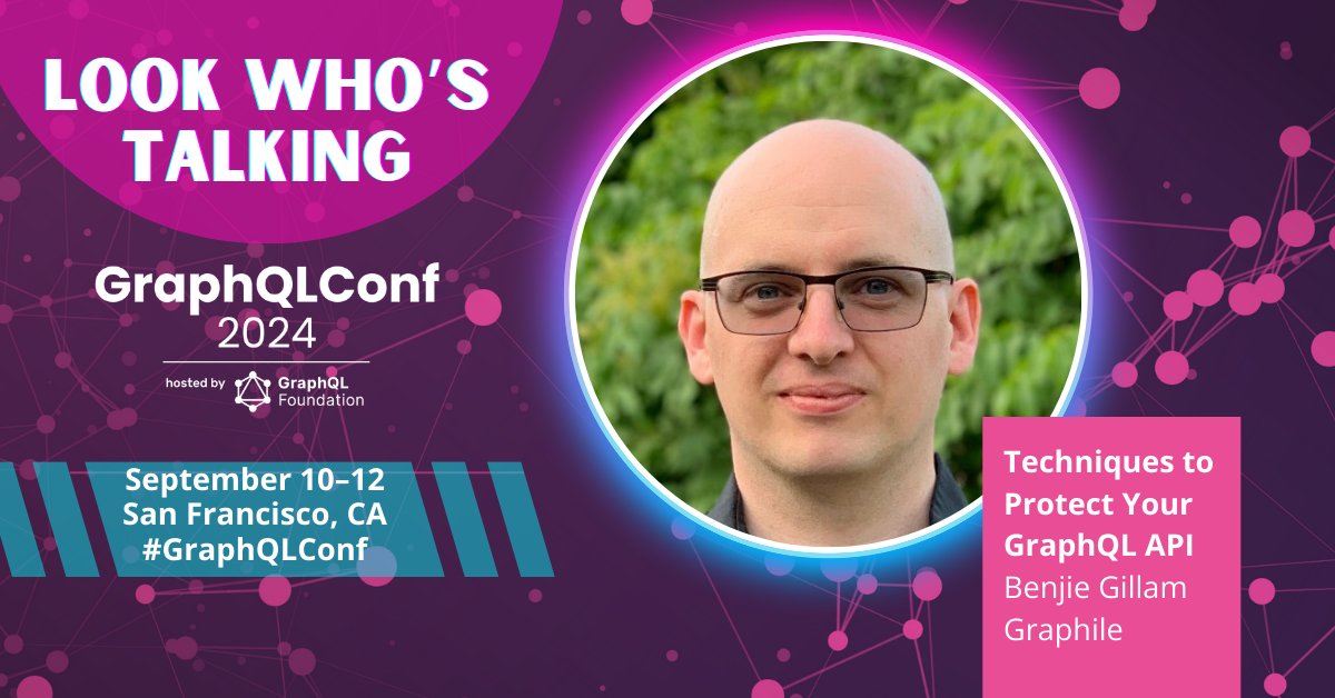 Secure your #GraphQL API! Join <a href="/Benjie/">@benjie.dev</a> at #GraphQLConf for unique security challenges &amp; solutions. Learn best practices &amp; protection techniques. Details: hubs.la/Q02K8qT_0. Register for GraphQLConf Sept 10-12 #SanFran: hubs.la/Q02K8spk0.