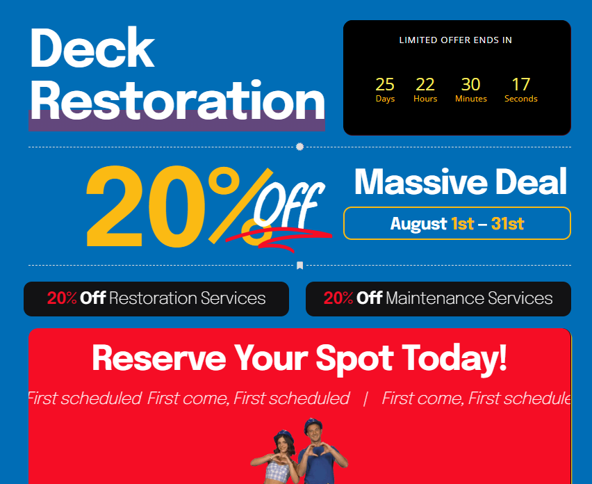 DeckTec's tweet image. decktec.com/deckservices-l…
#decktec #decking #deckservice #deckdesign #deckrestoration