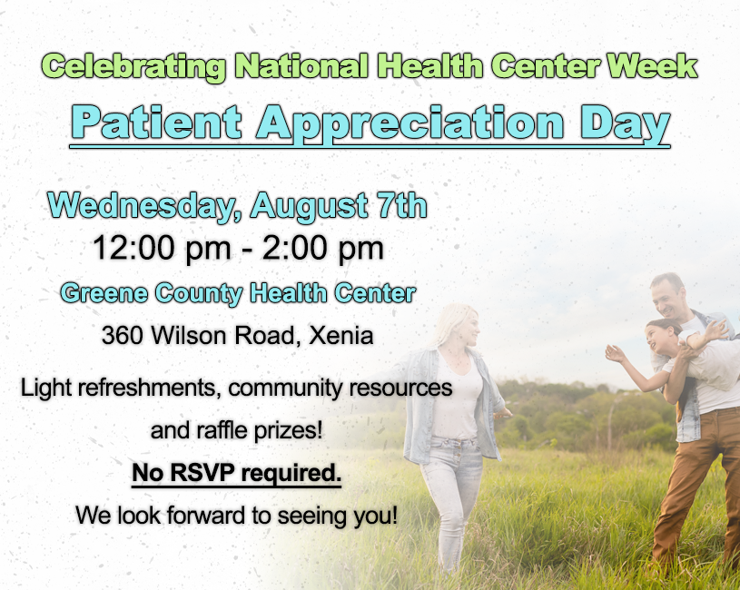 FiveRiversHC's tweet photo. This week is National Health Center Week, and we want to celebrate YOU! Visit our Greene County or Star Pediatrics locations on Wednesday for a variety of activities. Thank you for being a patient of Five Rivers Health Centers!
#fiverivershealthcenters #patientappreciation https://t.co/yXWIpPRljY