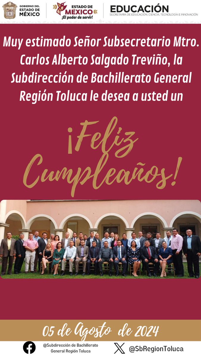 SUBDIRECCION REGIÓN TOLUCA DE BACHILLERATO GENERAL tweet media
