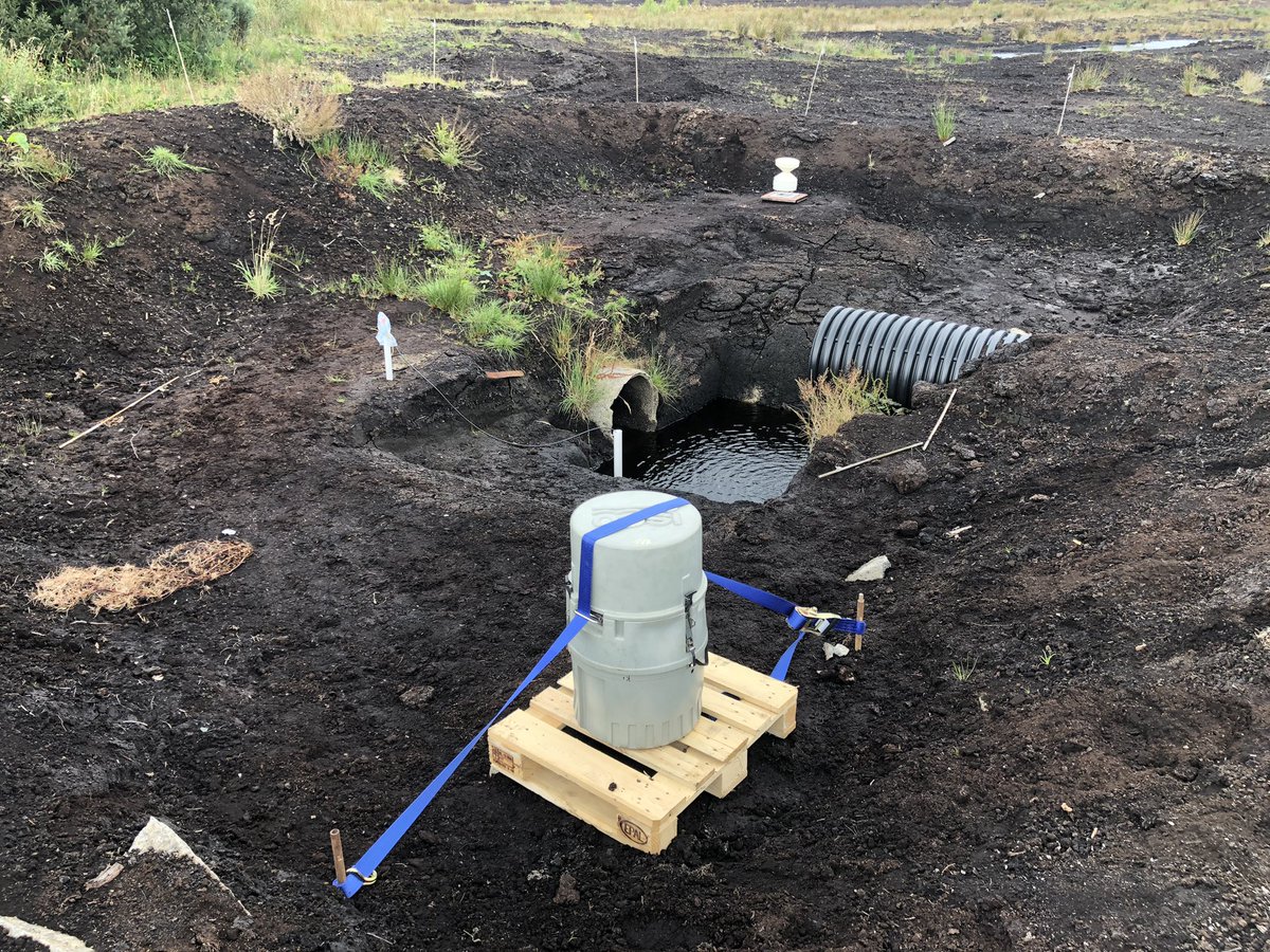 Installing an autosampler at one of our study sites today.