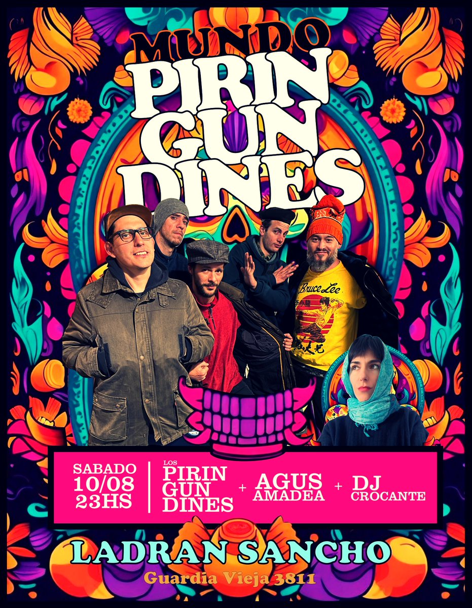 Este sábado en un nuevo #MundoPiringundines modo canciones y jarana 🐯
Abre el juego #AgusAmadea
Luego @piringundines espectros piringundistas
y el DJ Crocante que viene detrás 🎃
Todo en la casita <a href="/ladransantxo/">Ladran Sancho</a>
Desde las 23hs - Ent. $1500