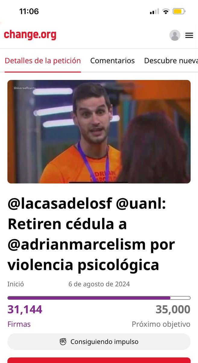 IvethBoru's tweet photo. Hay que firmar la petición para que le retiren la cédula a Adrián Marcelo, cero merecida la tiene. #AdrianMarcelo #LaCasaDeLosFamososMx
 #TeamMar #LaCasaDeLosFamosoMx2 
Link aquí 👇
https://t.co/0sCO3gZGJ0 https://t.co/FFL6jEPfdV