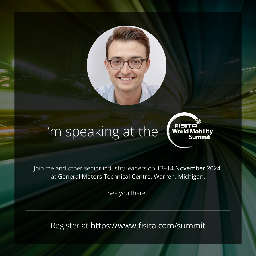 AlliedGraphite's tweet photo. Excited to announce that our CEO, Nico Cuevas, will be speaking at the FISITA World Mobility Summit on Nov 13-14 at the GM Technical Centre, Warren, MI. Join him and other leaders to discuss the future of mobility technology. https://t.co/OcsmYIYHbb