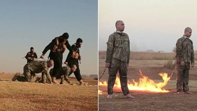 Neden sinirliyim biliyor musunuz? Aralık 2016'da iki Türk askeri, Fethi Şahin ve Sefter Taş, IŞİD tarafından yakılarak öldürüldü. IŞİD görüntüleri kendisi yayınladı. Görüntülerin yayılmasının ardından tüm sosyal mecralara erişim engellendi ve yayın yasağı getirildi. +