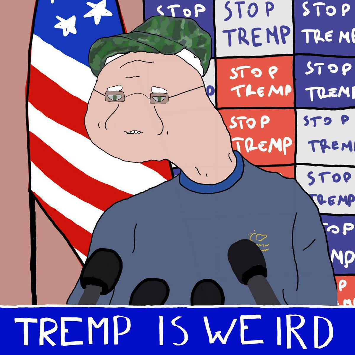 tem_walz's tweet photo. @0xBossman u not readung the newz anon?
Im nextz VeeeeP, and Tremp iz werd 😎🇺🇸 https://t.co/QgdYvRQMFA