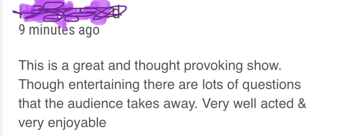 Danielle Scott (@_danielle_scott) on Twitter photo Strangers on the internet can be so lovely 🙂 had this lovely audience review for Sour Candi. 6 more shows and would love to invite reviewers in. Can we tempt you <a href="/theweereview/">The Wee Review</a> <a href="/bingefringemag/">Binge Fringe Magazine</a> @fringebiscuit <a href="/scotsreviewer/">The Scots Reviewer</a> <a href="/FringeReview/">FringeReview</a> <a href="/TimeOutTheatre/">Time Out Theatre</a> #edfringe <a href="/edfringe/">Edinburgh Festival Fringe</a> Strangers on the internet can be so lovely 🙂 had this lovely audience review for Sour Candi. 6 more shows and would love to invite reviewers in. Can we tempt you <a href="/theweereview/">The Wee Review</a> <a href="/bingefringemag/">Binge Fringe Magazine</a> @fringebiscuit <a href="/scotsreviewer/">The Scots Reviewer</a> <a href="/FringeReview/">FringeReview</a> <a href="/TimeOutTheatre/">Time Out Theatre</a> #edfringe <a href="/edfringe/">Edinburgh Festival Fringe</a>