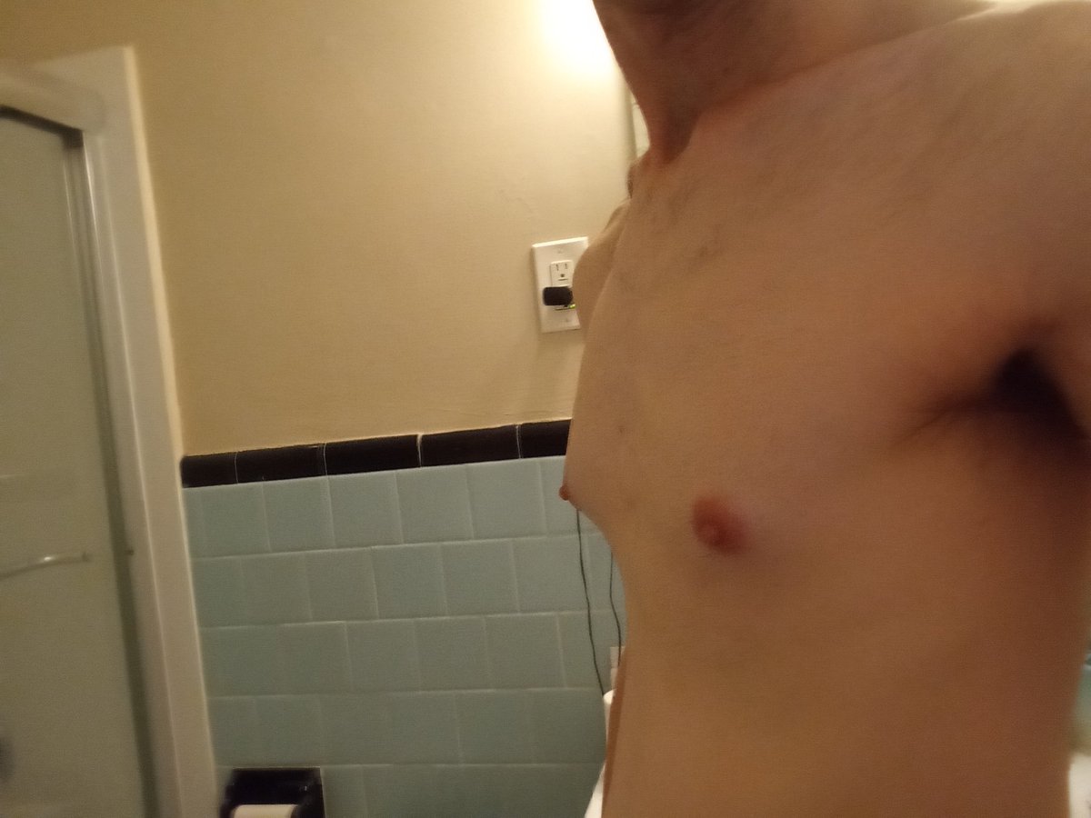 GayFemCat's tweet photo. It took half a year, but my tits are finally starting to grow https://t.co/CxWBxIOFSD