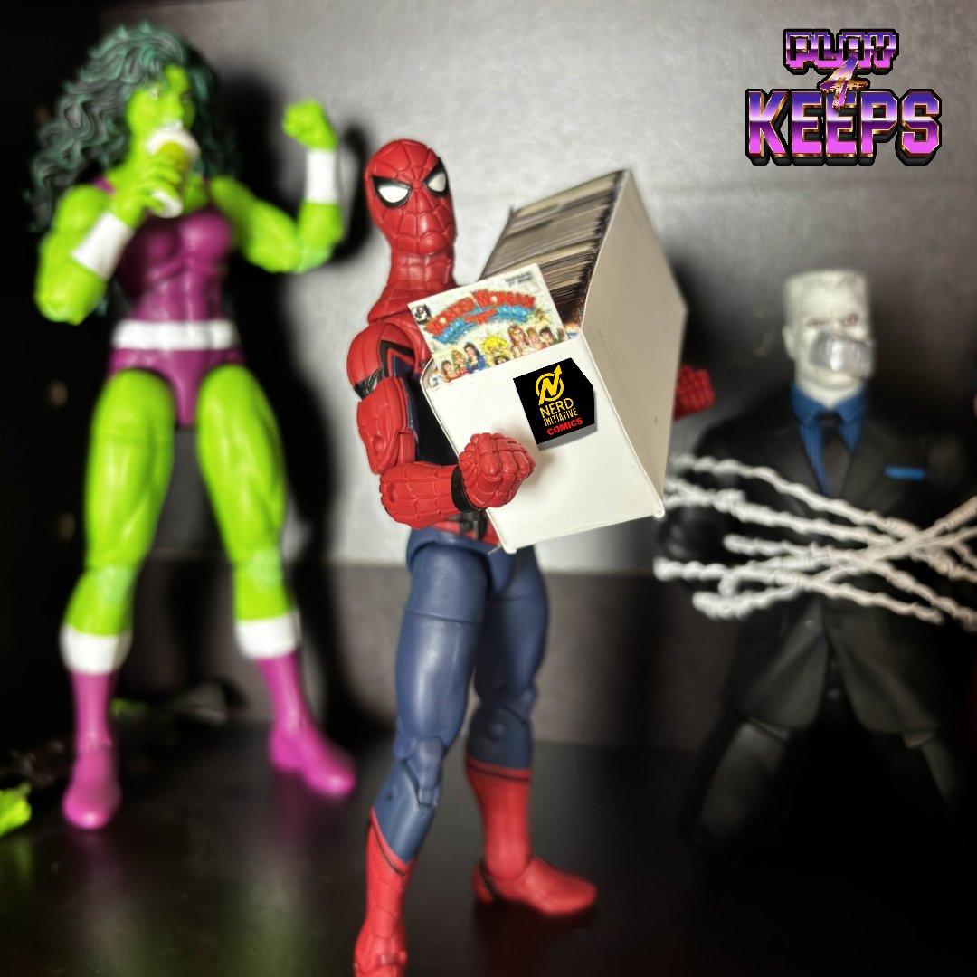 Nerd_Initiative's tweet photo. Your neighbor Spider-Man wants to know what you’re going to be reading this week? Credit: @juanreadscomics #nicomics #play4keeps #actionfigures #toy #collector #comics #nerdinitiative #spiderman https://t.co/T3QZgsCjUq