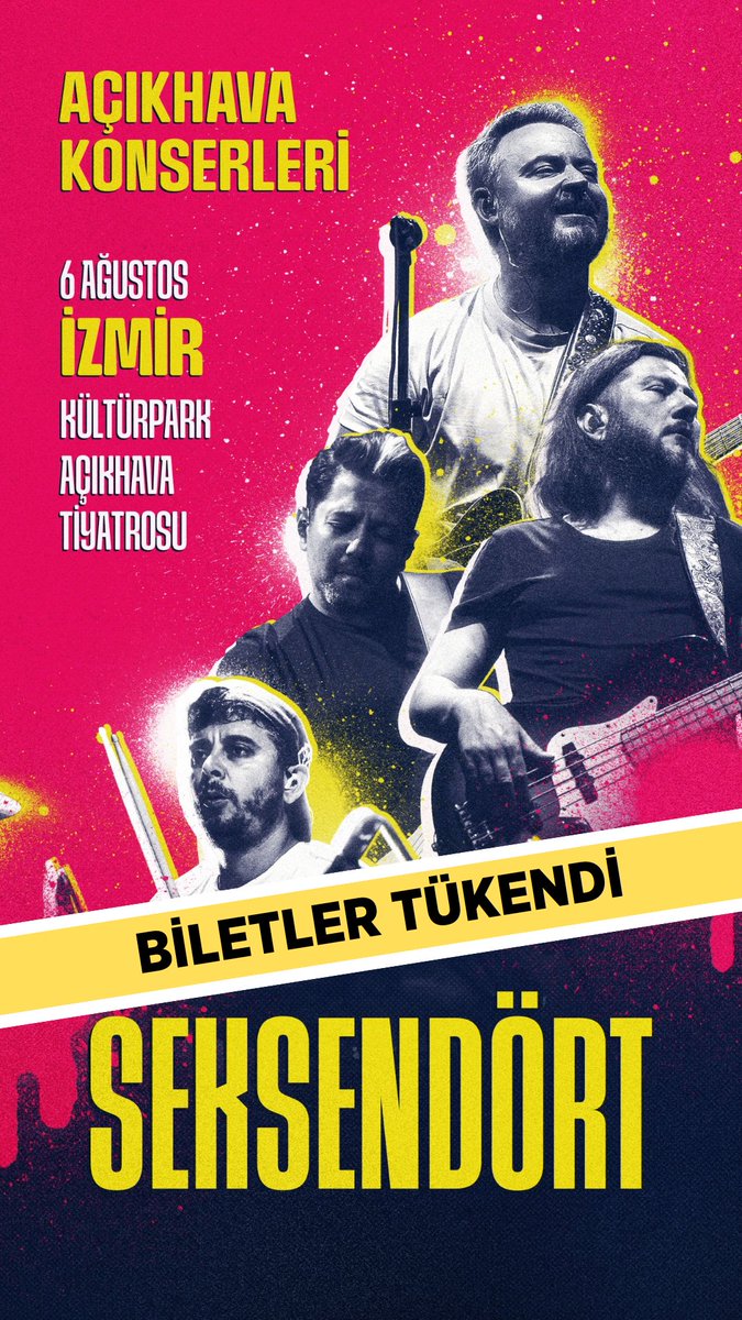 Bu akşam gerçekleşecek olan İzmir konserimizin tüm biletleri tükenmiştir 🤘🏻