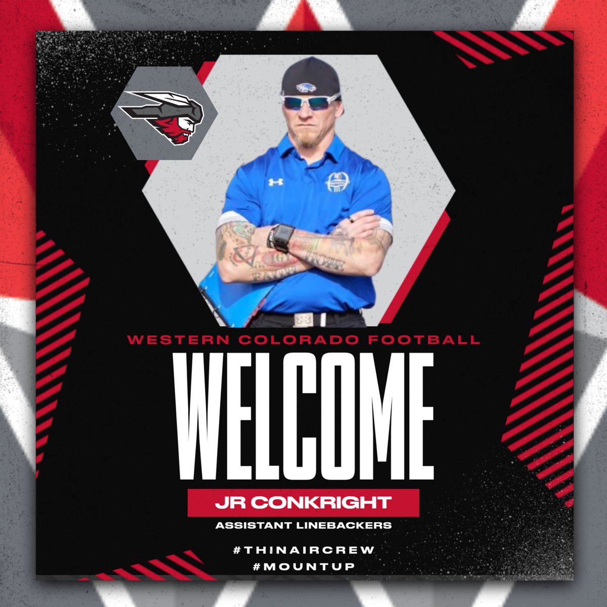 We want to welcome Coach <a href="/COACH_JRC/">JR Conkright</a> to our coaching staff! He will be the assistant Linebackers Coach. He brings experience, great work ethic, and a championship pedigree. We are excited to add him to our team! #MountUp